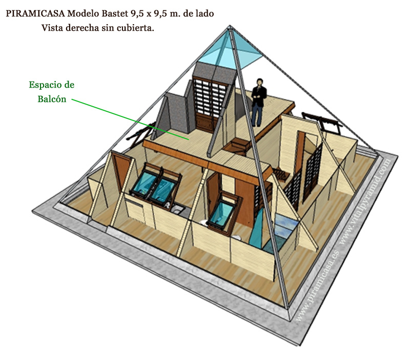 Casa piramidal en monte