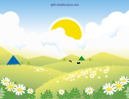 Pirámides en el campo