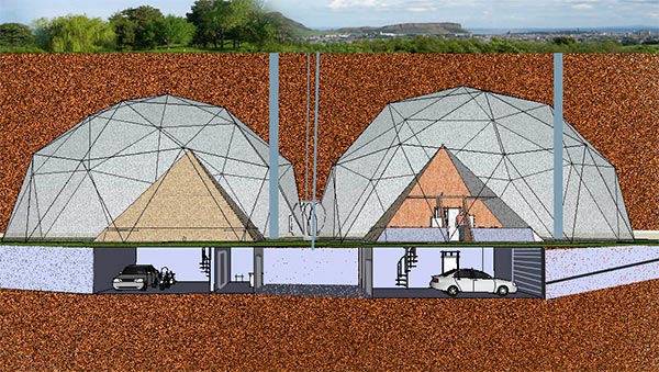 Búnker piramidal subterráneo