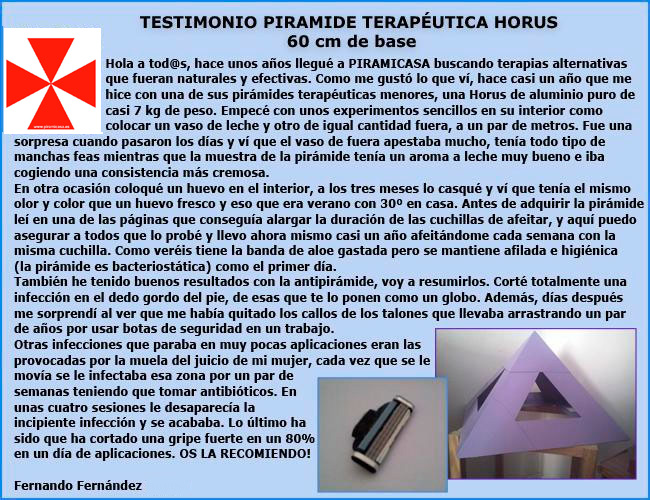 Testimonio pirámide Horus